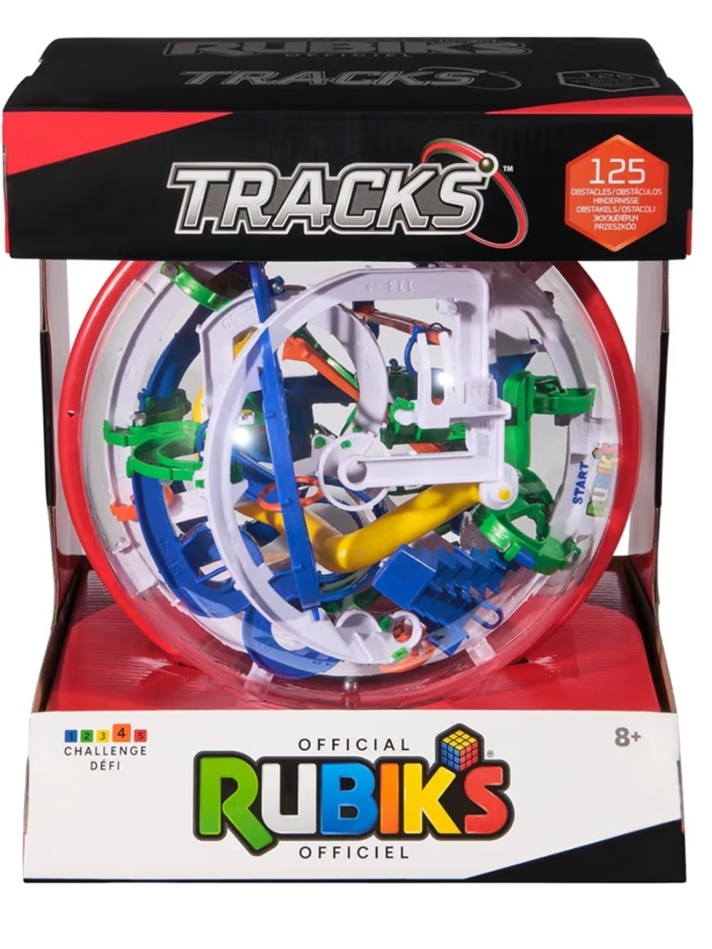 Rubiks Tracks 125 Maze Sphere Puzzle - Multicolor NEW Ball